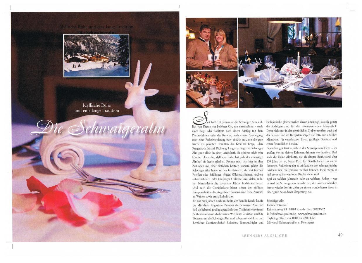Schwaigeralm Hotel Kreuth Luaran gambar